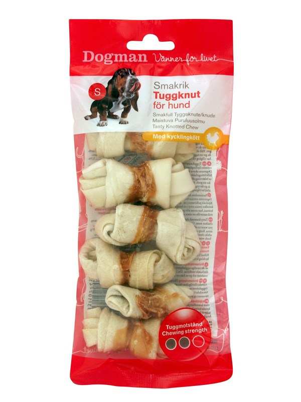 Dogman Tyggeknute med kylling 6-p 6cm