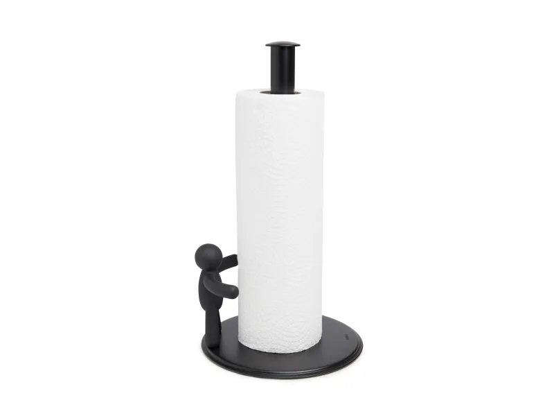 Umbra 1019271-040, Tørkepapirholder for bordplate, Sort, Metall, Polypropylen (PP), 17,8 cm, 1 stykker, 180 mm