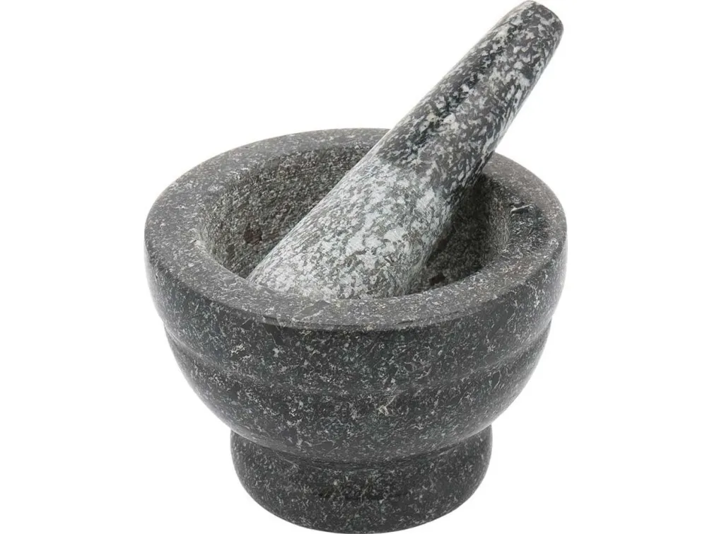 King Hoff morter og kvern, steinmaler-sett i 2 deler, 9,5x7 cm