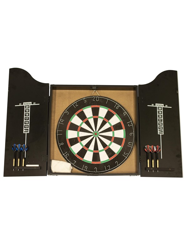 Nordic Games Dartskive klassisk i dartskab med dartpile