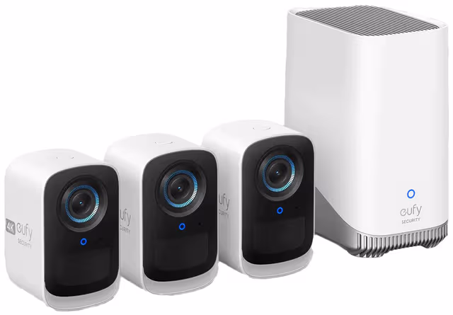 Eufy eufyCam 3C 4K overvåkningskamera (3-pakke)