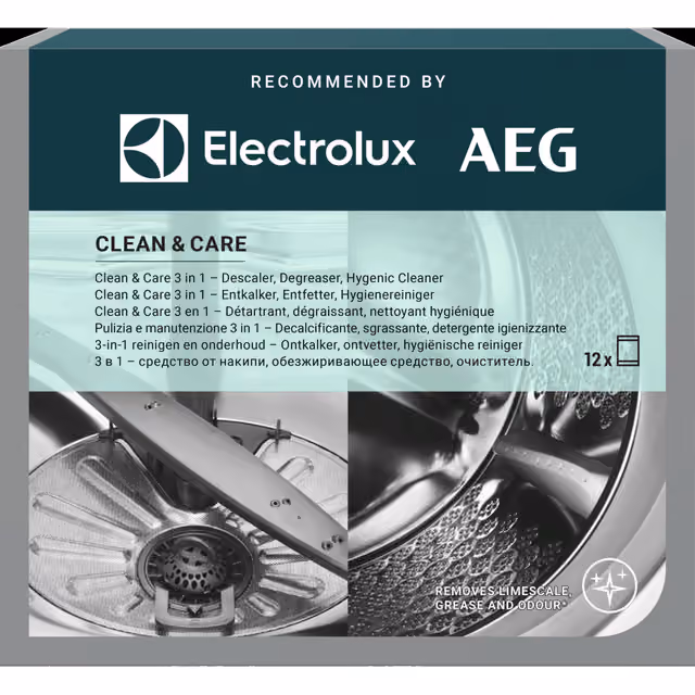 Electrolux Clean and Care - 3 in 1 Rengjøringsmiddel M2GCP121 (12 stk