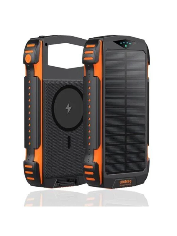 4smarts TitanPack Solar Power Bank - 20 Watt Nødlader - Svart - 20000 mAh