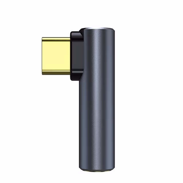 USB-C til 3,5 mm lydadapter for hodetelefoner Black