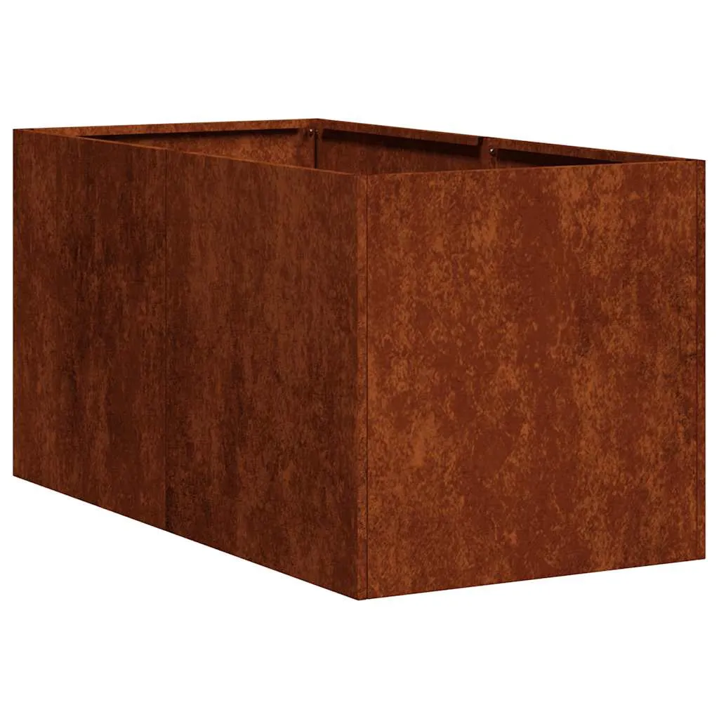 vidaXL Plantekasse rust 40x80x40 cm forvitringsstål