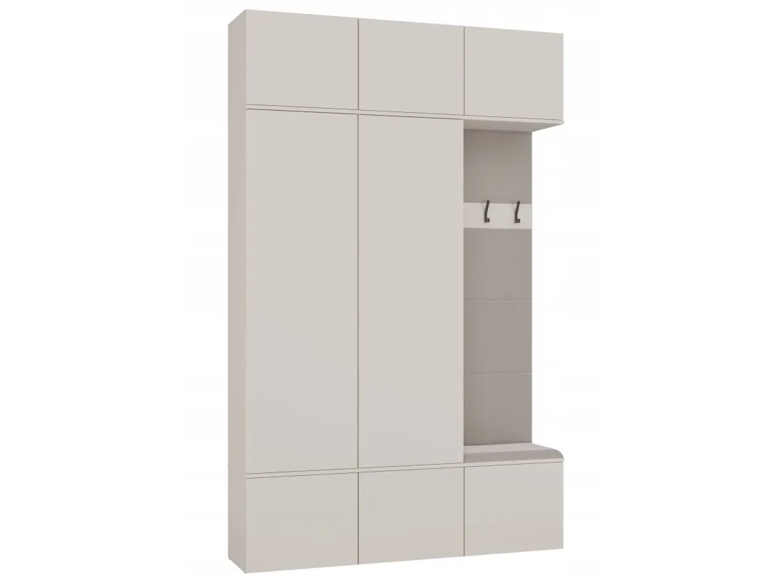 Goodhome garderobe HAGA III 2Sz1W KASZMIR – 2x skap + knaggrekke