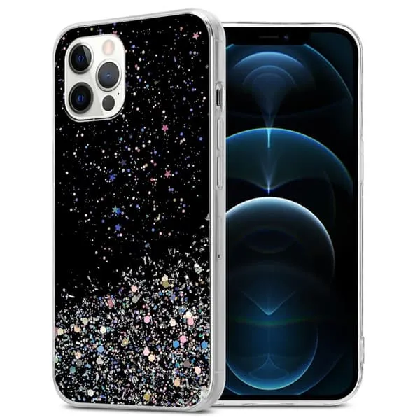 Deksel til iPhone 12 / 12 PRO med glitrende glitter