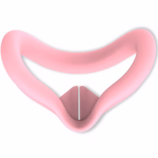 For Meta Quest 3S VR silikonveske Anti - svette ansiktspute beskyttelsesdeksel - rosa