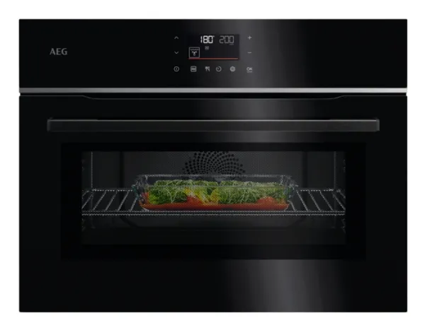 AEG Serie 6000 Kompaktovn med mikro TK6NK40PB (sort)