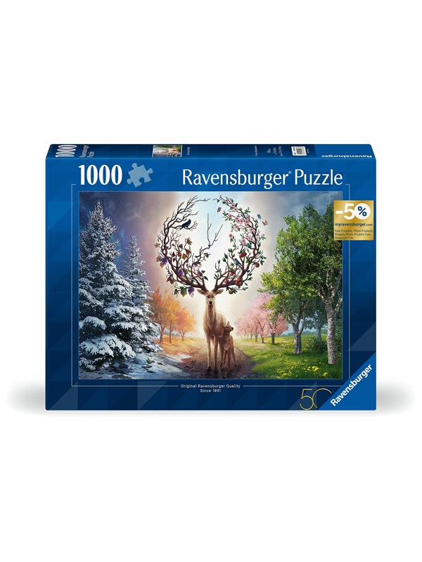 Ravensburger Puzzle The magical deer and the four seasons 1000p