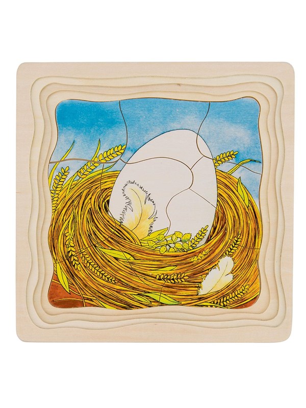 Goki Wooden Layer Puzzle - Kip Tre