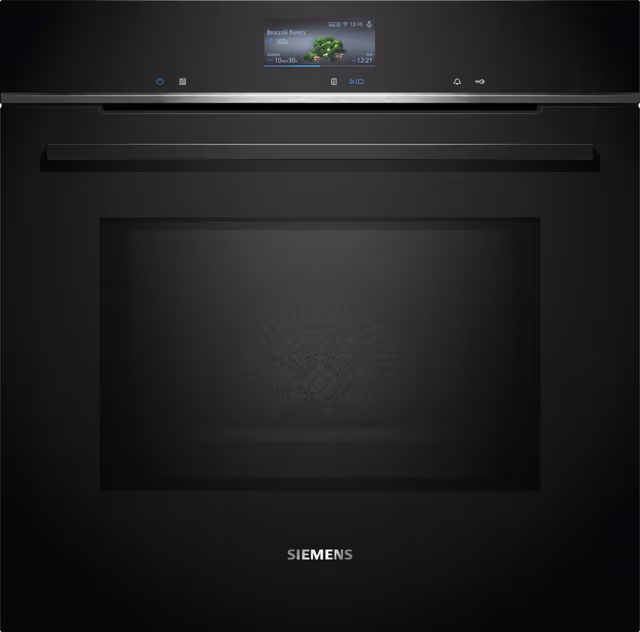 Siemens iQ700 Innbyggingsovn med mikro HM736G1B1 (sort)