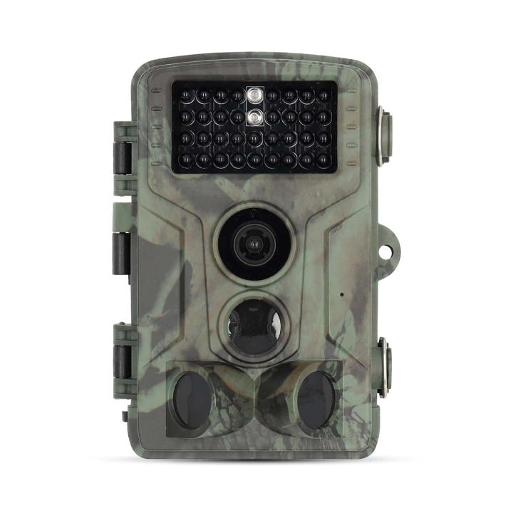 Nedis Wildlife Camera | 4K@10fps | 50 MPixel | 5 MPixel CMOS | IP65 | Black No-Glow IR | Night vision | Viewing angle: 60 ° | Motion sensor | Detection angle: 130 ° | Detection range: 20 m | Display size: 2.40 "" | LCD Screen | Brown / Green