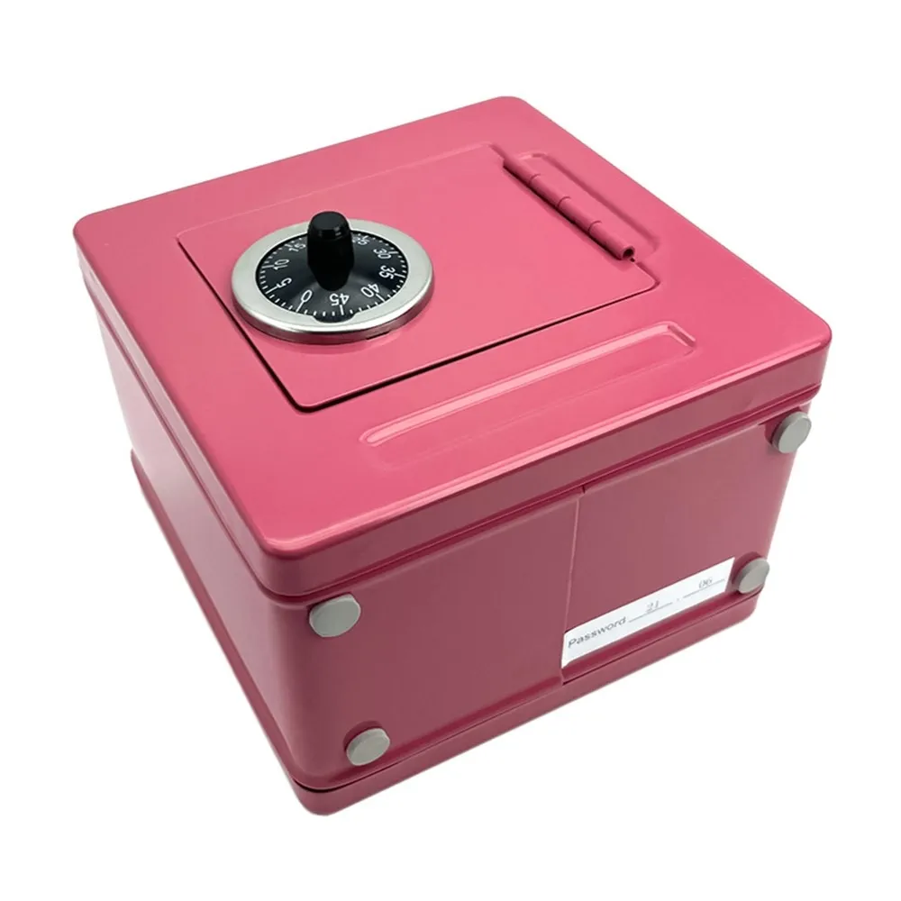Safe Box med Kodelås Sikkerhetsboks - Rosa