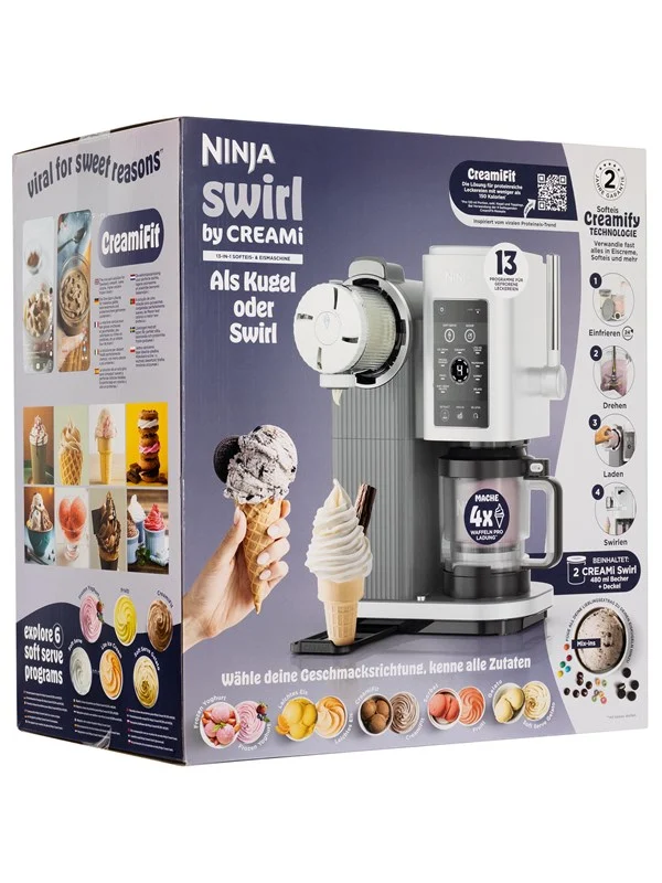 Ninja Ismaskin Swirl for CREAMi 13-in-1 Soft Serve & Ice Cream Maker NC701EU