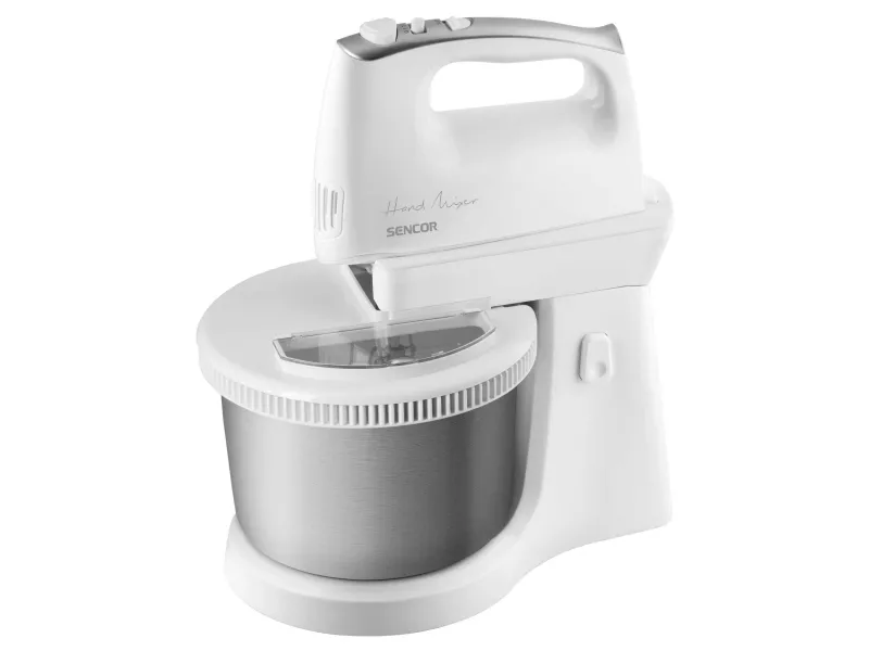 Sencor SHM 6206SS, Håndmikser, Rustfritt stål, Hvit, Elte, Miksing, 1,2 m, 2,5 l, 500 W