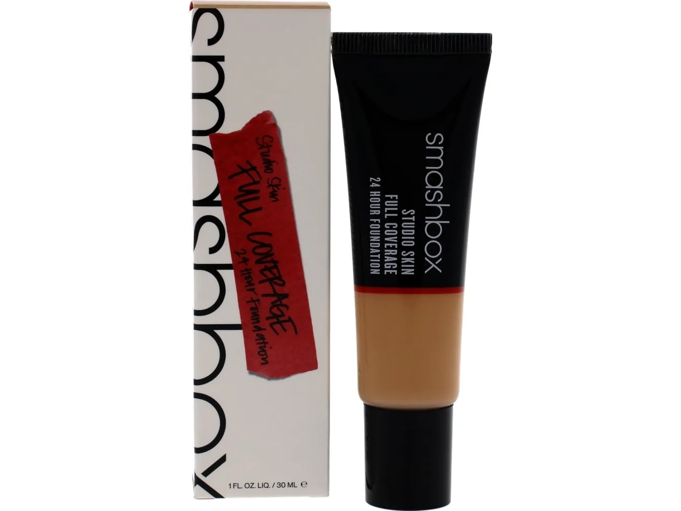 Smashbox Studio Skin High Cover Liquid Foundation 2.4 Light-Medium Warm & Peachy, 30 ml