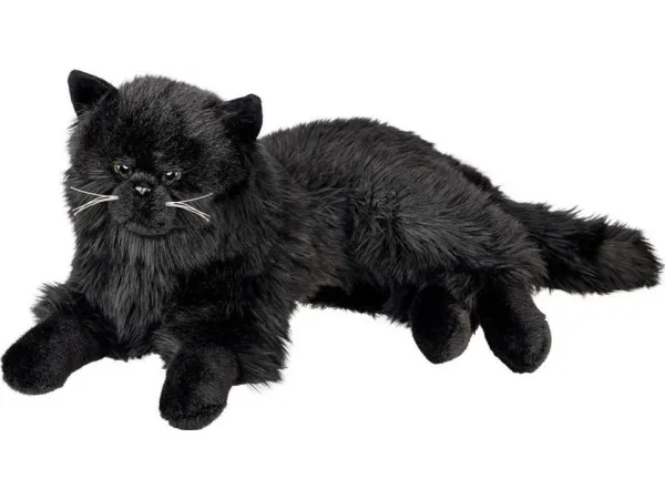 Persisk katt liggende svart 36 cm 14104 23223
