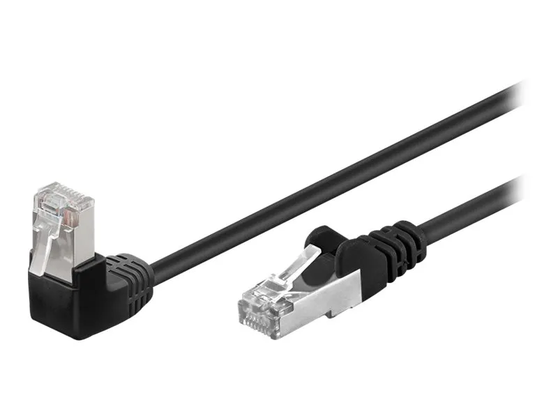 goobay - Nettverkskabel - RJ-45 (hann) til RJ-45 (hann) - 1 m - foliebelagt uskjermet tvinnet kabelpar (F/UTP) - CAT 5e - formstøpt, uten hindringe...