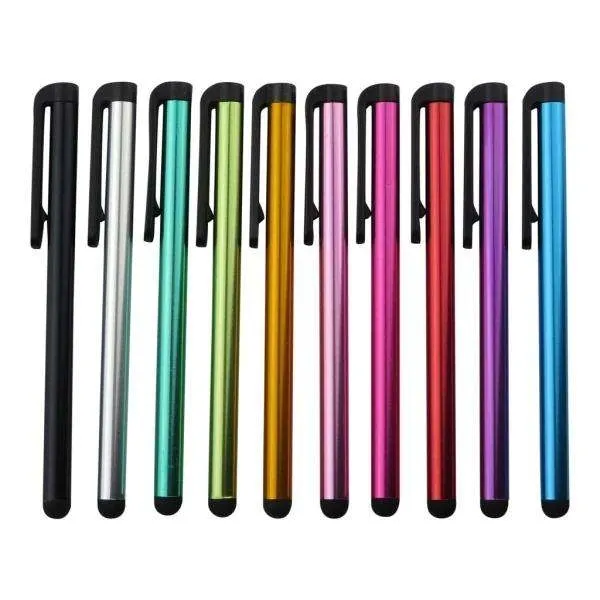 10-pakning Stylus Touch Pen i metallisk -