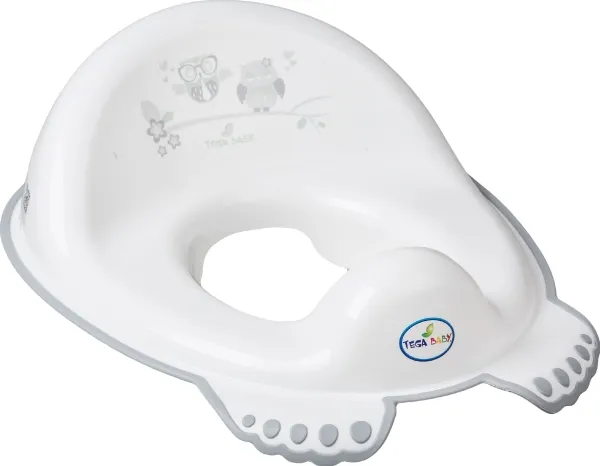 Tega Baby toalettseteinlegg sklisikkert ugle hvit (SO-002-103)