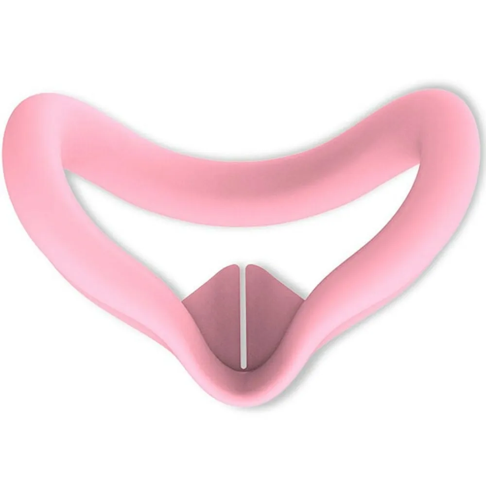 Meta Quest 3S VR ansiktsgrensesnitt silikonveske Anti-Sweat Face Pad beskyttelsesdeksel - Rosa