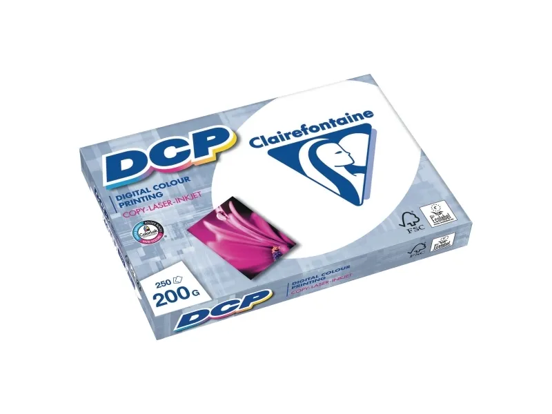 Fargetrykkpapir Clairefontaine DCP, A4, 1807, 200 g, pakke a 250 ark