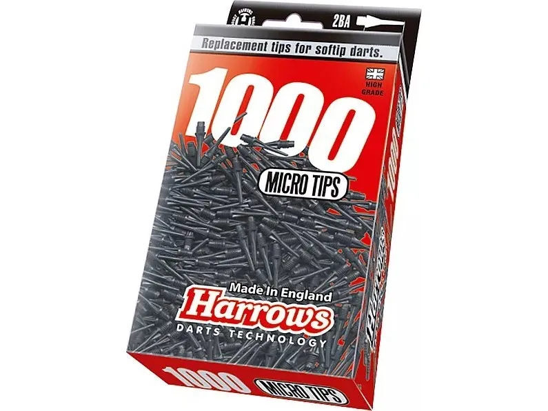 Harrows darts myke tips DIMPLE 2BA 1000 stk