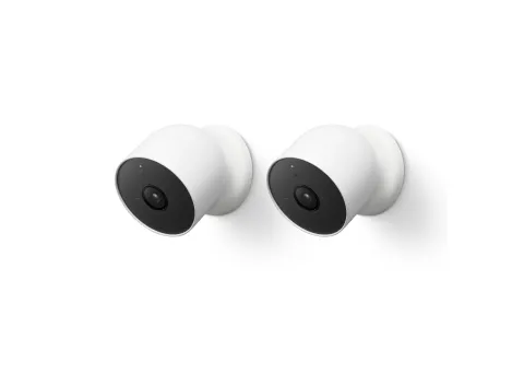 Google Nest Cam - Nettverksovervåkingskamera - farge - trådløs - Wi-Fi (en pakke 2)