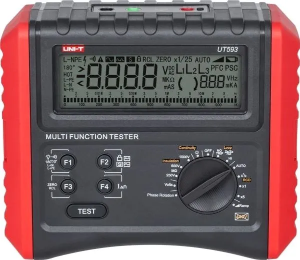 UNI-T UT-593 flerfunksjons måler for elinstallasjon