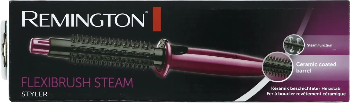 Remington Flexibrush Steam Hot Air Ceramic Hair Styling Brush CB4N