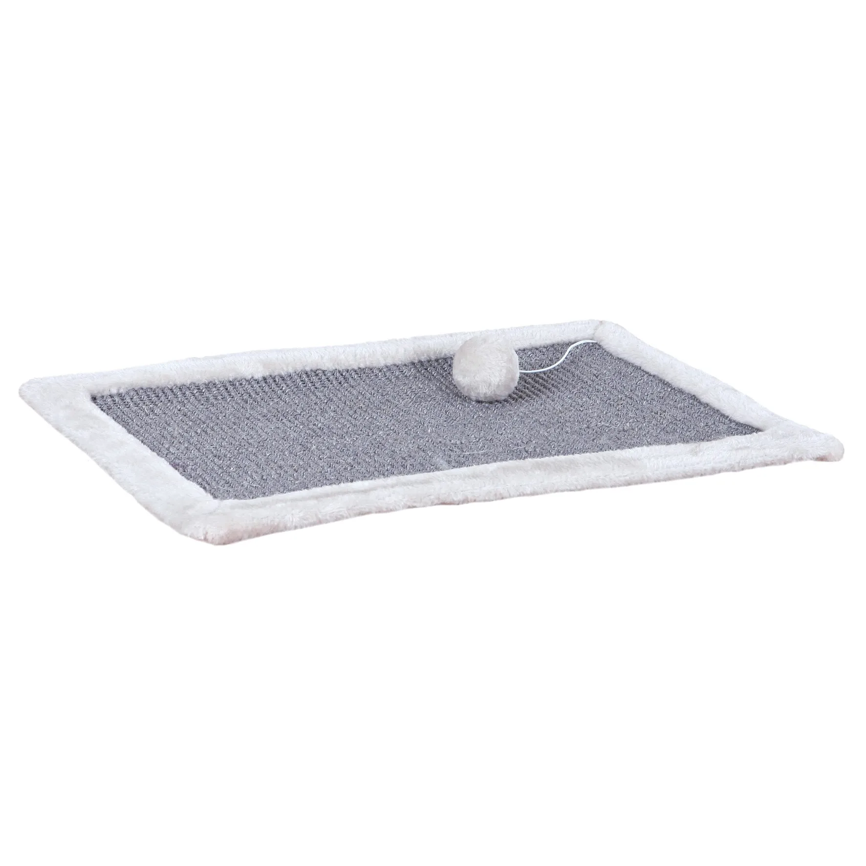 Trixie Scratching mat sisal rug/plush 55 × 35 cm grey/light grey