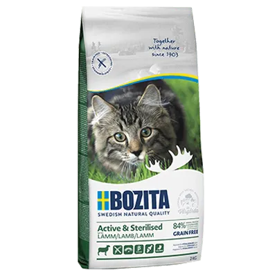 BOZITA Active & Sterilised Grain free Lamb - sucha