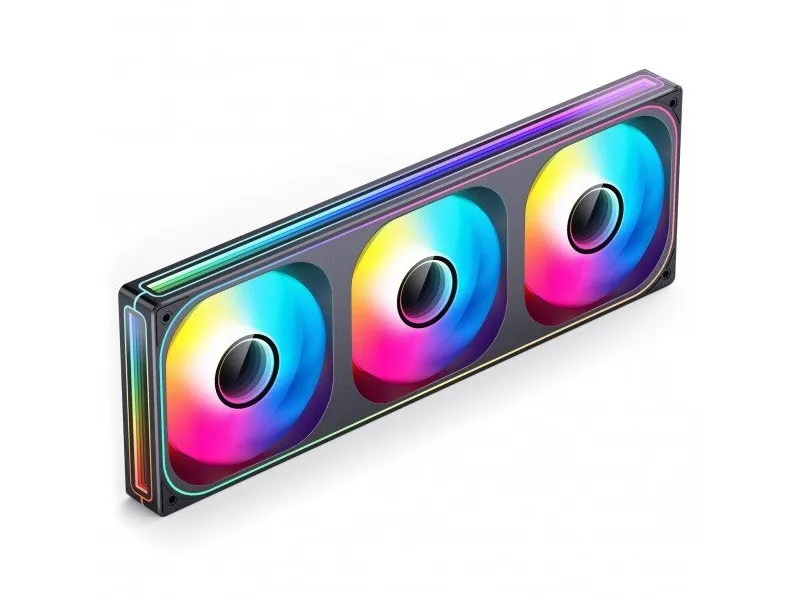 Jonsbo ZB-360 - Reverse Blade - Kabinettvifte - 360mm - Svart med RGB LED-lys - 31 dBA