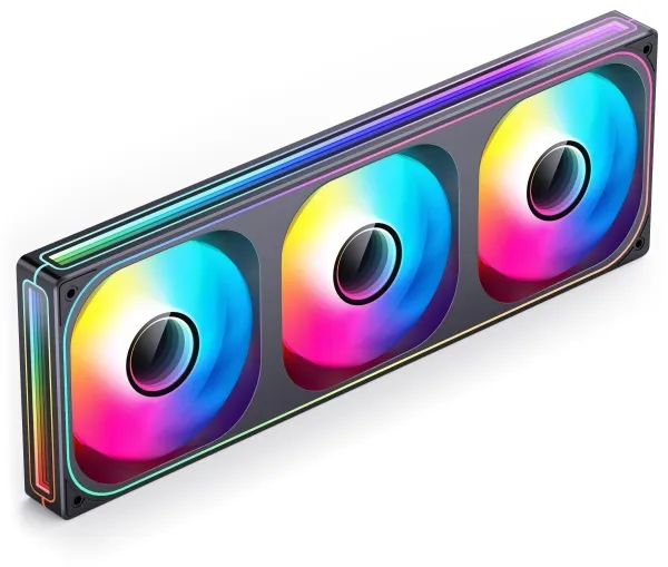 Jonsbo ZB-360 - Kabinettvifte - 360mm - Svart med RGB LED-lys - 37 dBA
