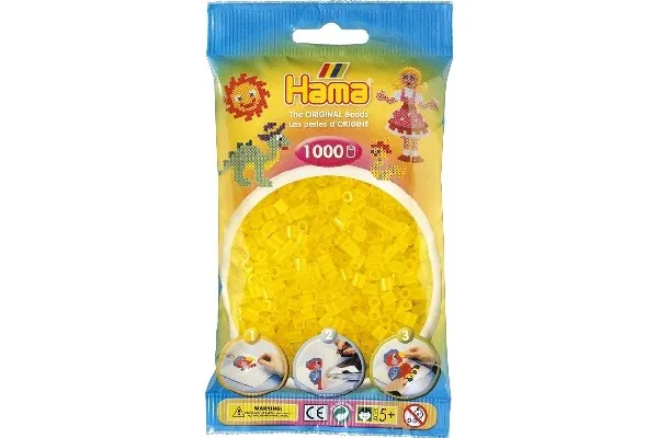 Hama Ironing beads yellow transparent 1000 pcs