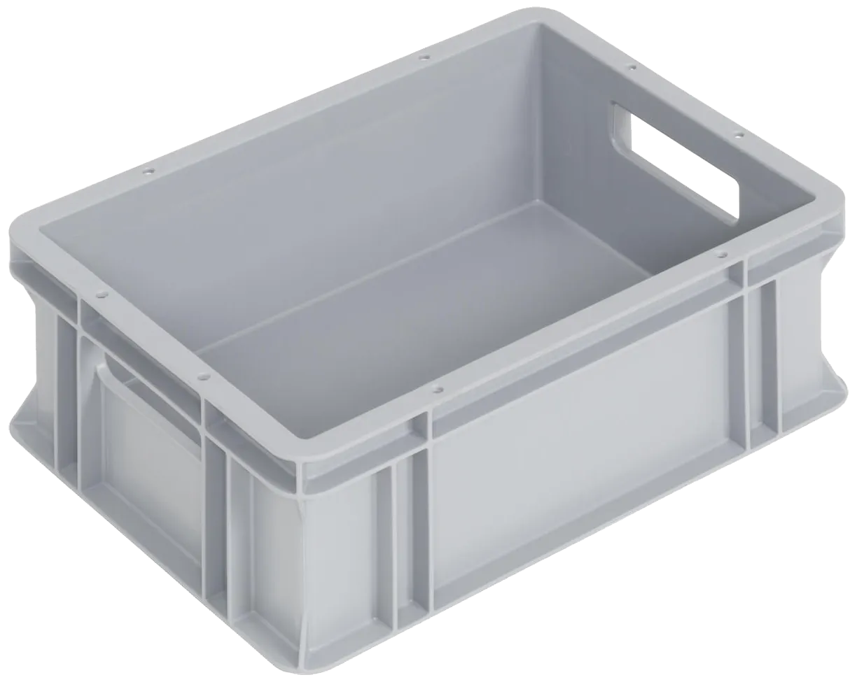 WEZ LogiLine eurokasse SGL grå 400×300×145mm 12ltr