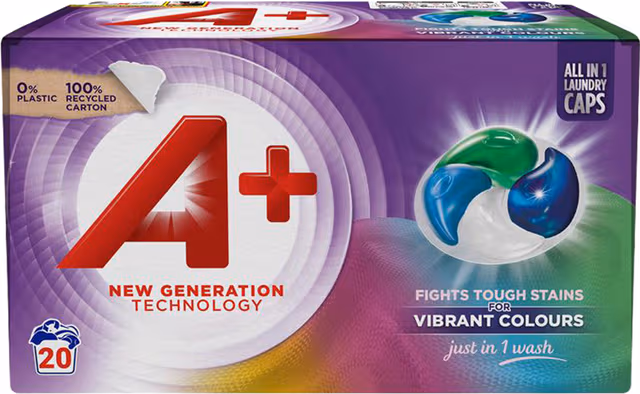 A+ Colour Active 4 rengjøringskapsler 54161 (20-pk)