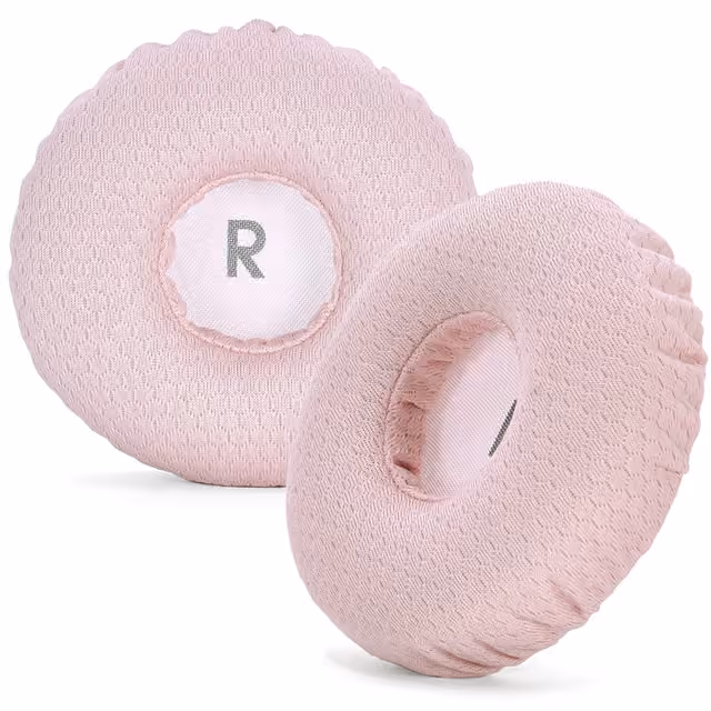 2 stk. øreputer erstatning kompatibel med JBL JR300 T450BT T500BT Tune600, fotballnett minneskum øreputer Rosa