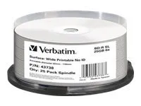Verbatim BD-R, 6x, 25GB/200min, 25pack spindel, print, Hard Coat, MABL