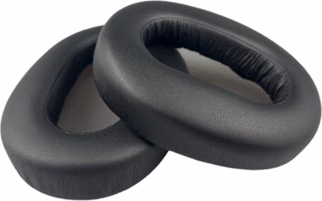 Erstatningsøreputer kompatibel med Sony MDR-1AM2 — Proteinlær og minneskum, 2-pakning