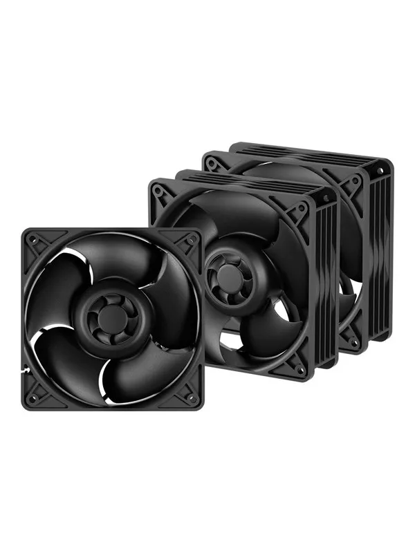 Arctic S12038-8K - case fan - Kabinettvifte - 120mm - Svart