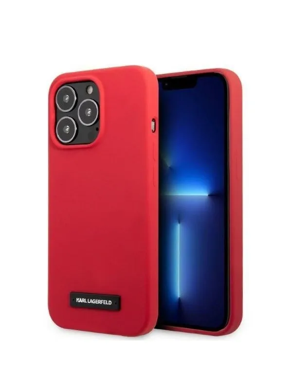 Karl Lagerfeld KLHCP13LSLMP1R iPhone 13 Pro / 13 6.1" hardcase red/red Silicone Plaque