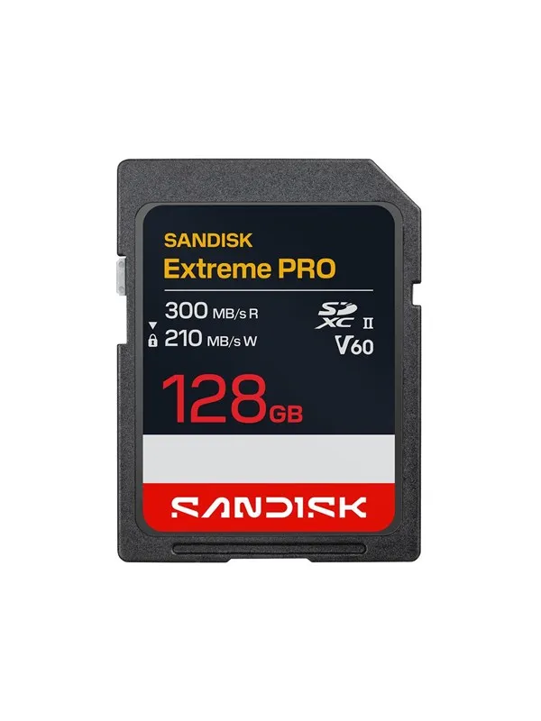 SANDISK Extreme PRO - flash memory card - 128 GB - SDXC UHS-II