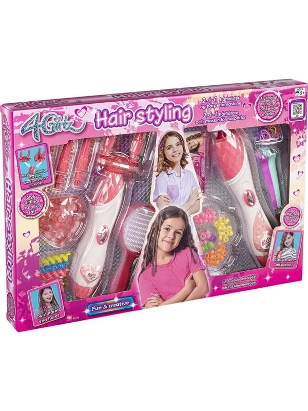 VN Toys 4-Girlz - 2 in 1 Hair Set (63236)
