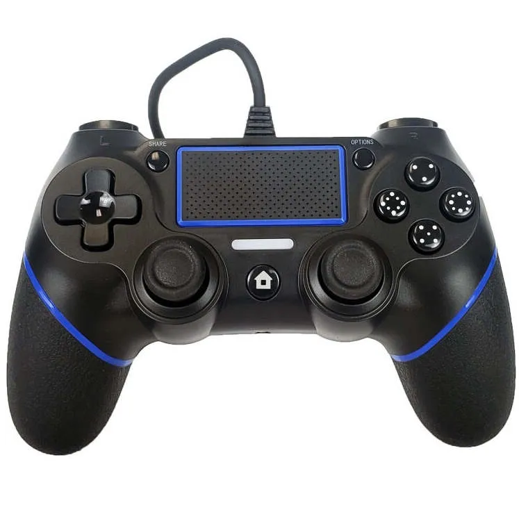 TeknoGame Phantom P4 - Black - Wired Controller - Sony PlayStation 4
