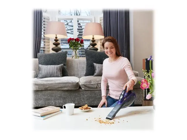 Black & Decker Handheld BLACK+DECKER DVA325JP07 - vacuum cleaner - cordless - handheld - titanium/violet