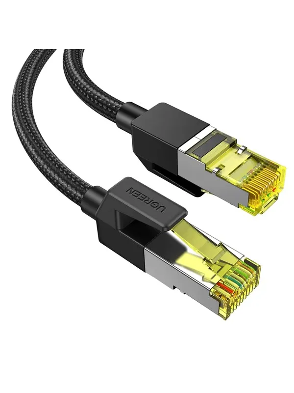 UGREEN Cat7 10Gbps 600MHz F/FTP RJ45 Patch Ethernet Cable - Svart - 0.5 meter