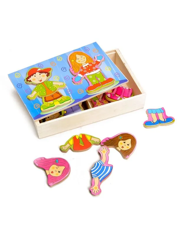 Playwood Dress up puzzle Boy and Girl Tre