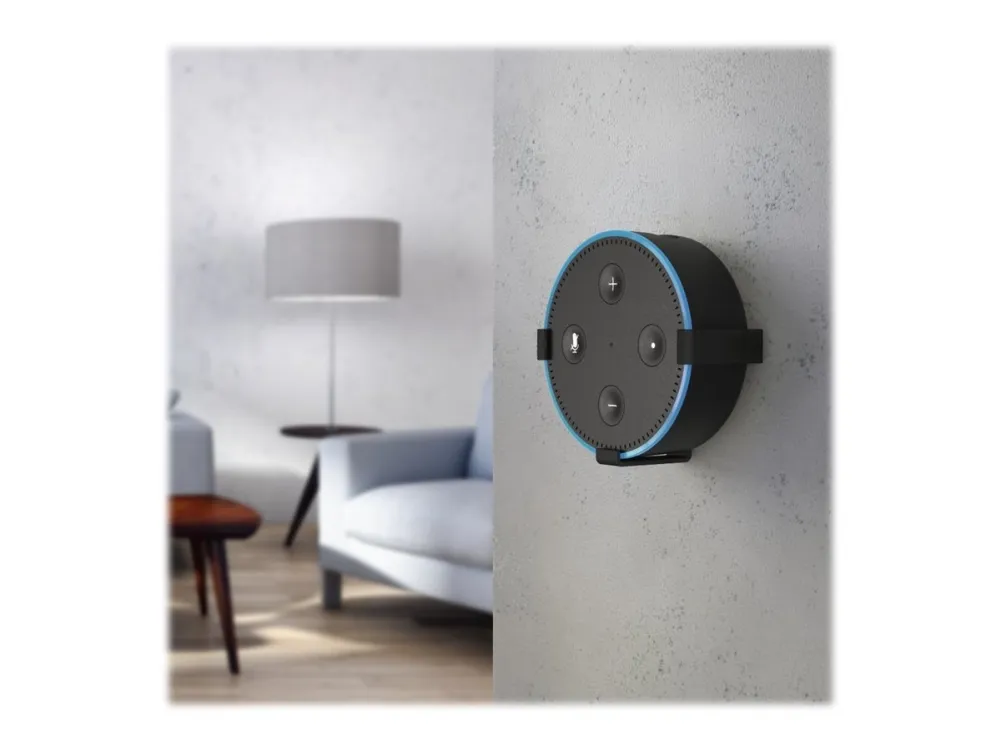 Hama Wall Mount for Amazon Echo Dot (2:a Gen) - Black